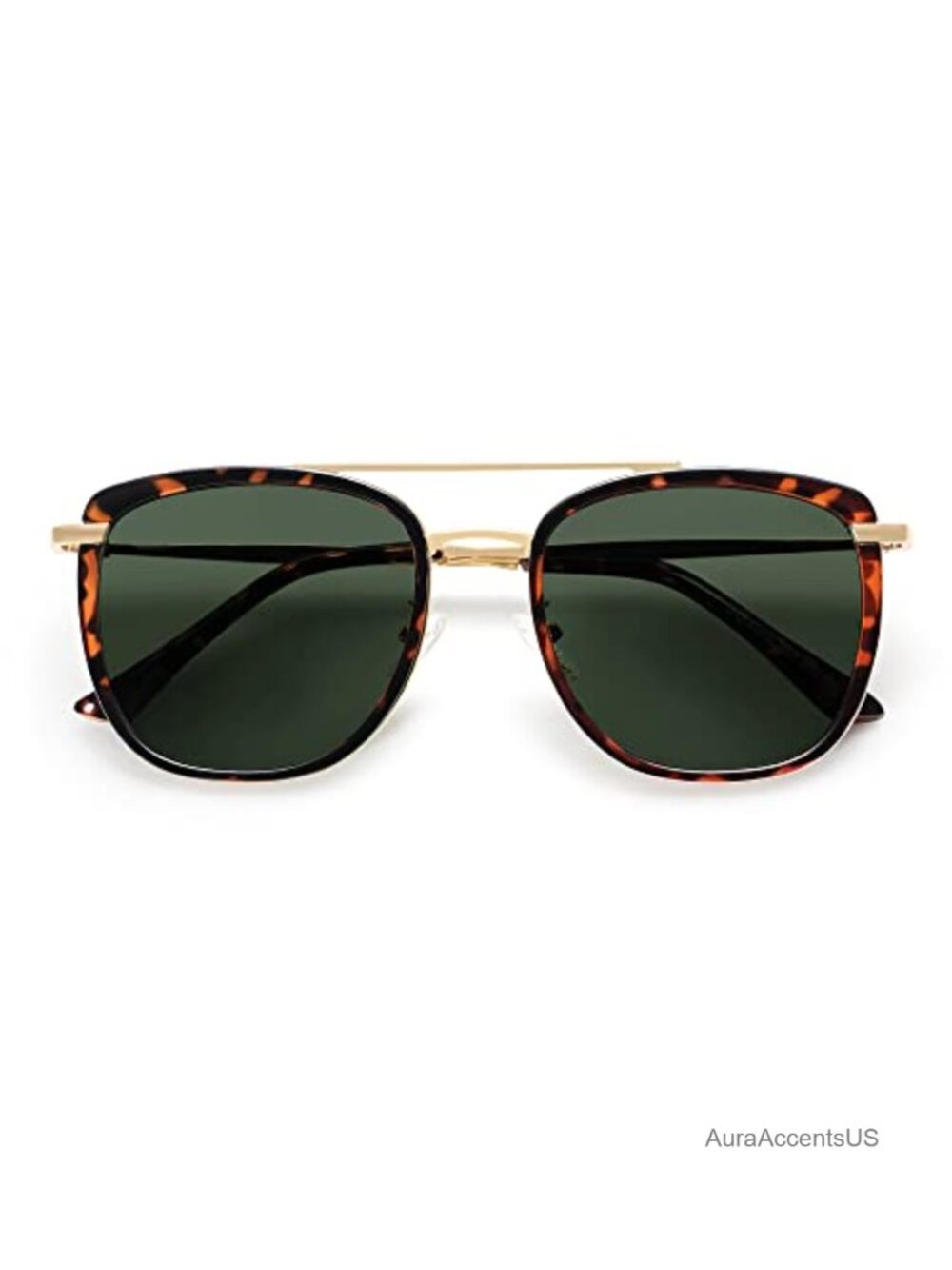 Retro Aviator Square Polarized Sunglasses UV400 Full Frame Unisex